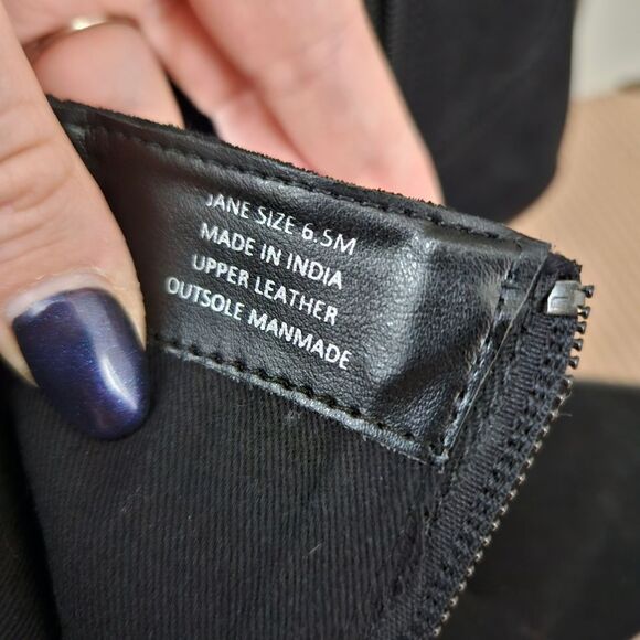 Coconuts by Matisse Booties Ankle Fringe Jane Black Suede Heeled Boots Casual - Picture 11 of 13